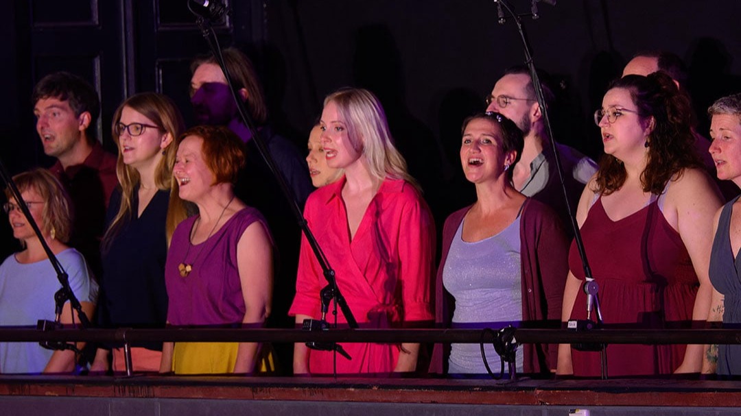 „connected – Das Tauschkonzert. JazzVocals und tonraumfünf10 im Konzert“, 22. Juni 2024, Theater im Delphi, © Stephan Röhl