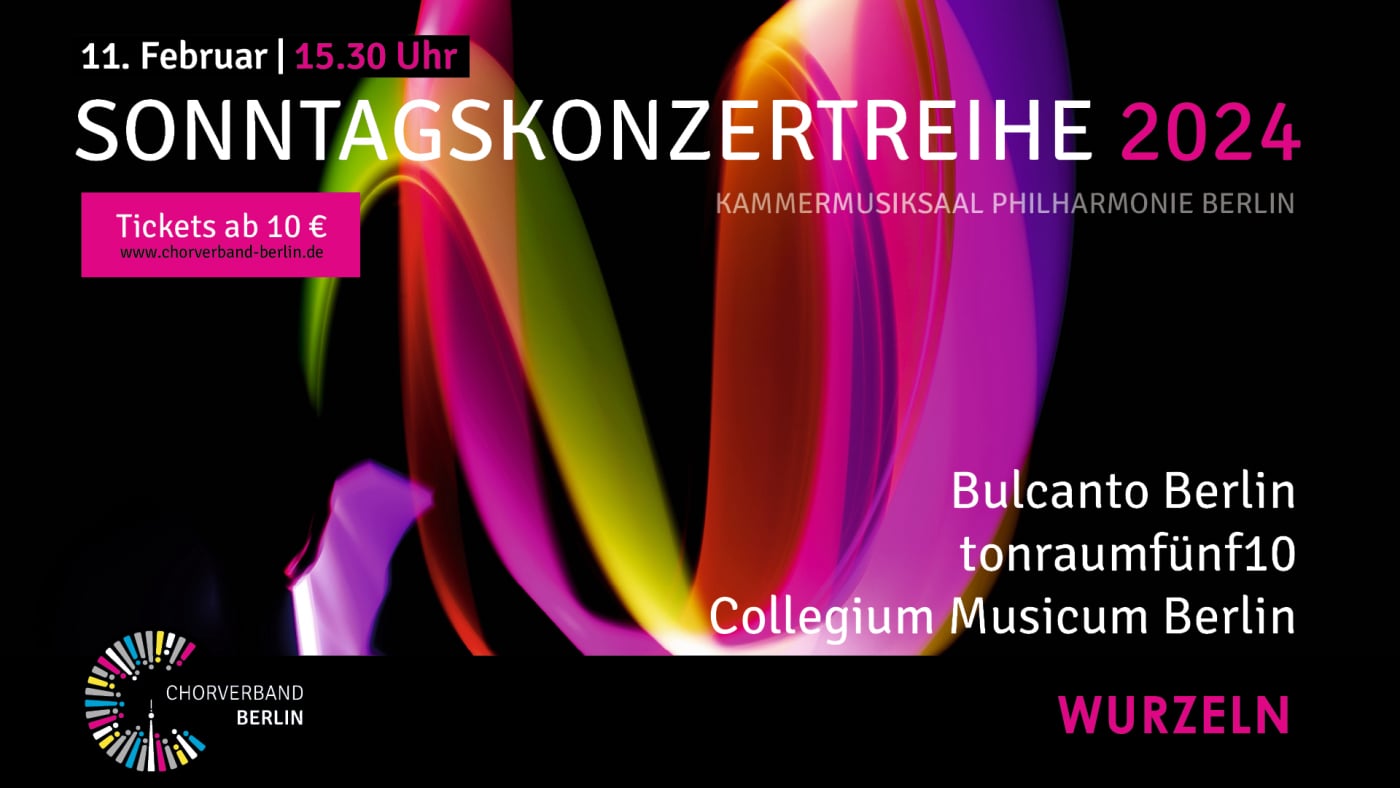 Flyer-Bild zum Sonntagskonzert Wurzeln am 11. Februar 2024 im Kammermusiksaal der Berliner Philharmonie
