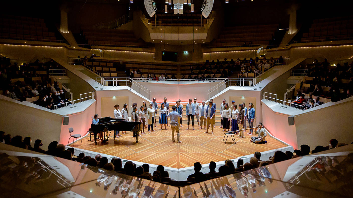 acapella Chor tonraumfünf10 bei der Sonntagskonzertreihe im Kammermusiksaal der Berliner Philharmonie